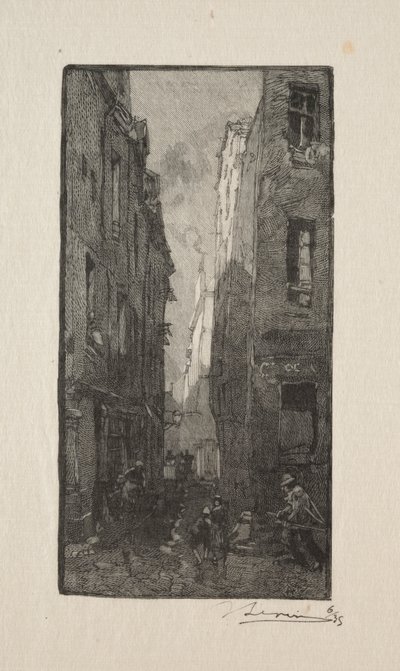 Die Rue des Cordiers von Unknown artist