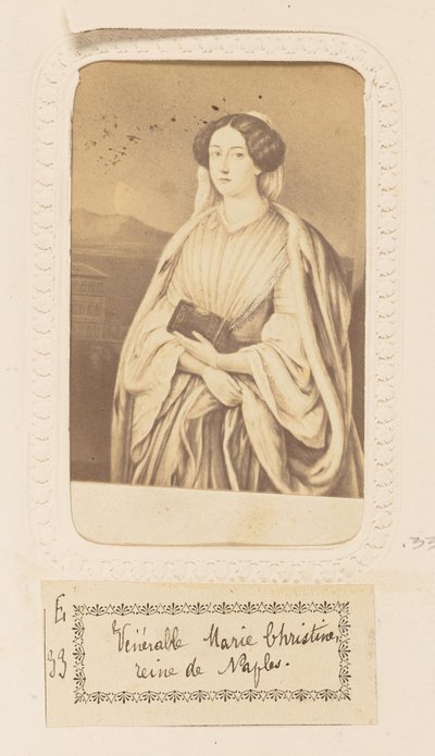 Die ehrwürdige Marie Christine, Königin von Neapel von Unknown artist