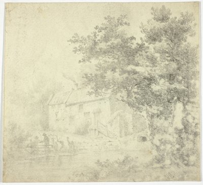 Mühle (recto); Baum (verso) von Unknown artist