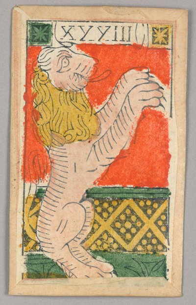 Minchiate (Tarot) Spielkarte von Unknown artist