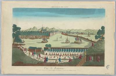 Guckkasten, Vue de Baionne, Nr. 119 von Unknown artist