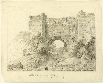 Verfolgungsportal, Ephesus von Unknown artist