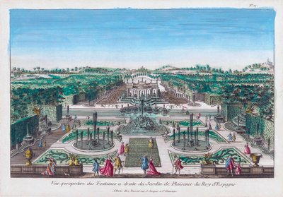 Vergnügungsgärten des Königs von Spanien von Unknown artist
