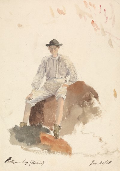 Portugiesischer Junge (Madeira) 25. Januar 1868 von Unknown artist