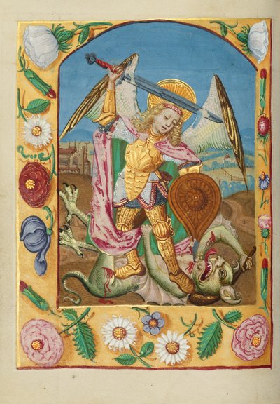 Sankt Michael und der Drache von Unknown artist