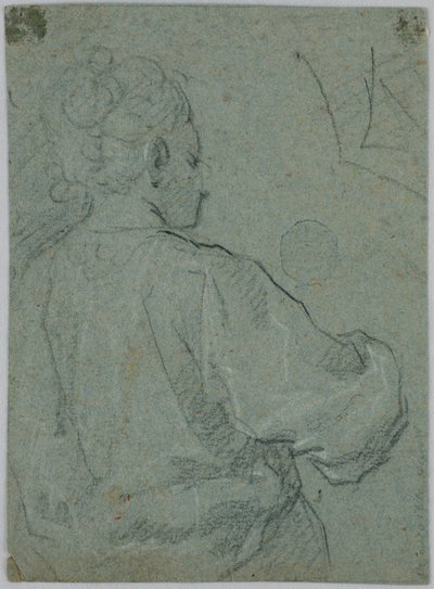 Skizze einer Frau von hinten gesehen von Unknown artist