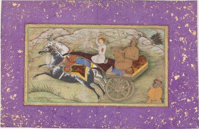 Sultan Salim in einer Kutsche von Unknown artist