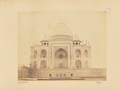Taj Mahal, Agra von Unknown artist