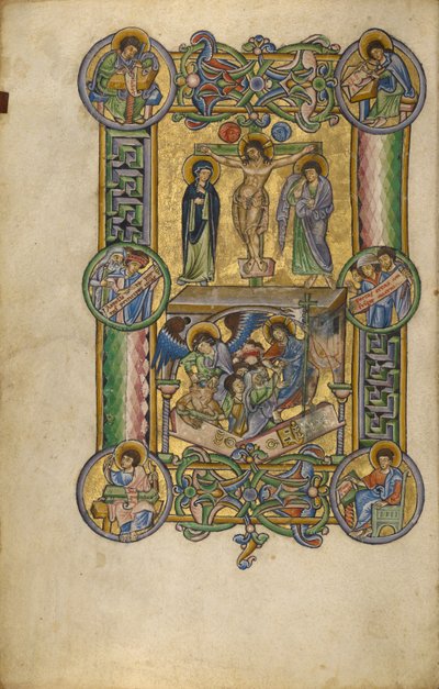 Die Kreuzigung und der Abstieg in die Hölle von Unknown artist