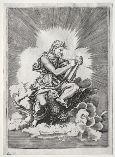 Die vier Evangelisten: St. Johannes von Unknown artist