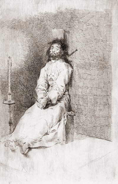 Der erdrosselte Mann, ca. 1780 von Unknown artist