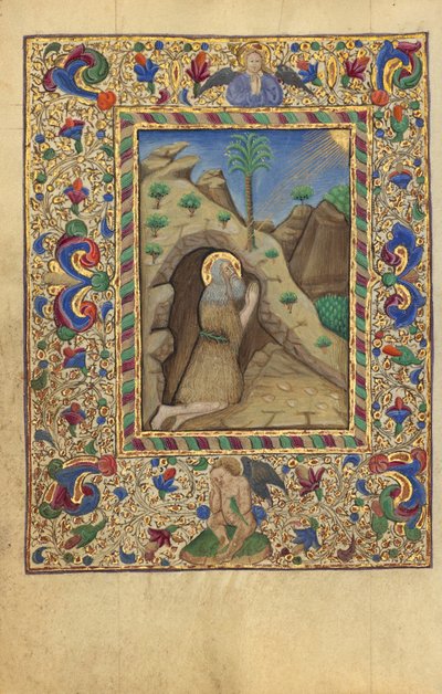 Der Einsiedler Honofrius im Gebet von Unknown artist