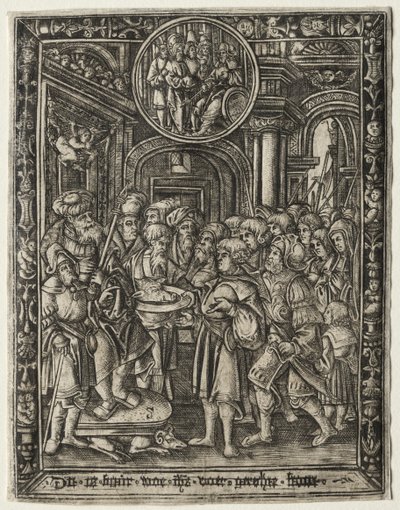 Der alte König auf seinem Thron von Unknown artist