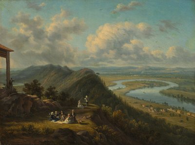Der Oxbow vom Mount Holyoke aus gesehen von Unknown artist