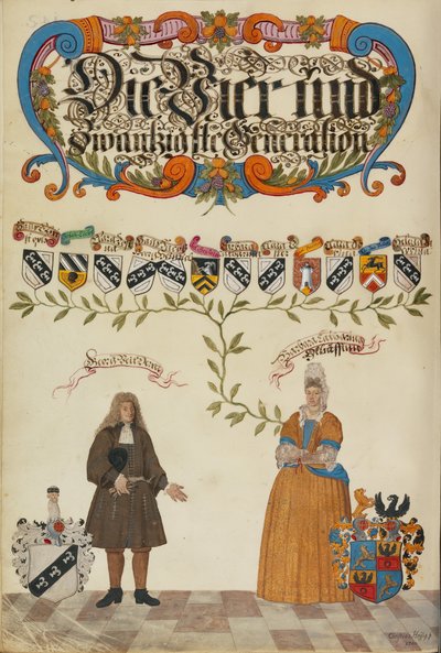 Die vierundzwanzigste Generation, Georg Veit Derrer von Unknown artist
