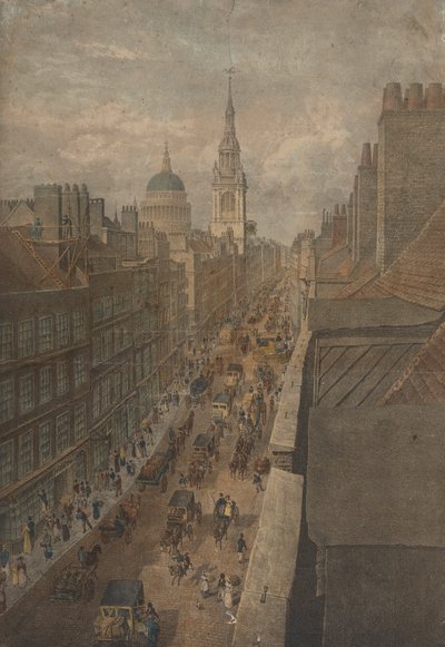 Ansicht von Cheapside von Unknown artist