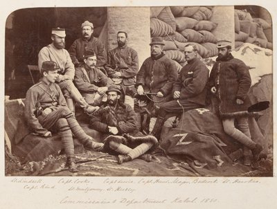 Eine Gruppe britischer Offiziere, ca. 1879 von Unknown photographer
