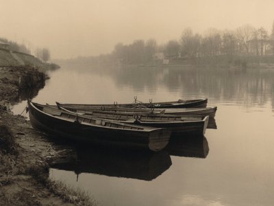 Boote auf dem Arno, Florenz von Unknown photographer