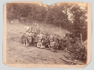 General McQueen und Stab, Black Mountain Expedition von Unknown photographer