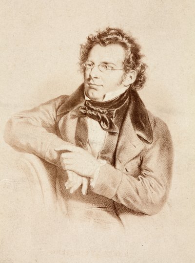 Porträt von Franz Schubert von Unknown photographer