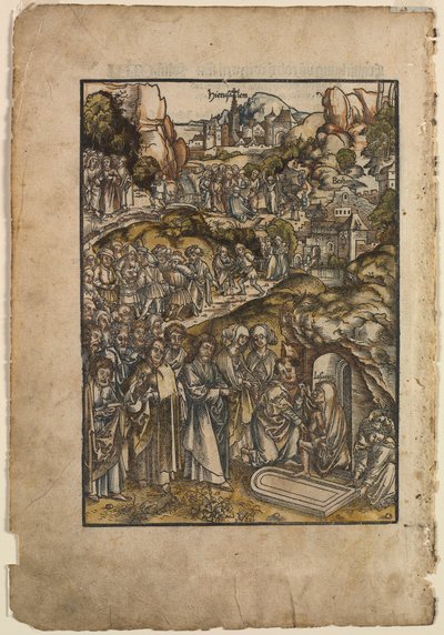 Die Passion: Die Auferweckung des Lazarus von Urs I Graf