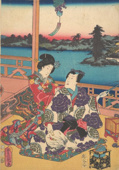 Druck von Utagawa Kunisada