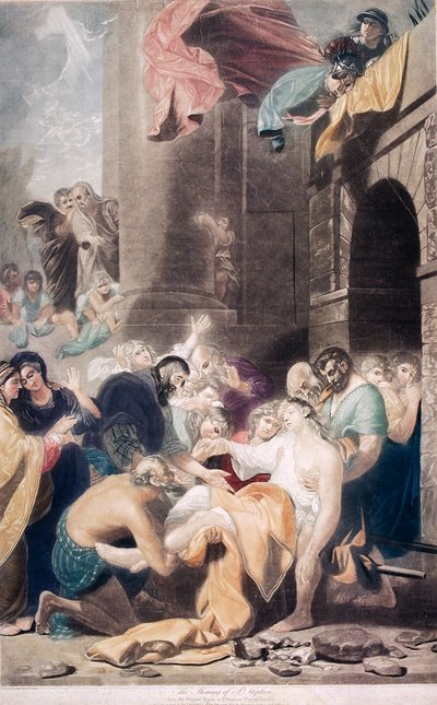 Die Steinigung des Heiligen Stephanus von Valentine Green