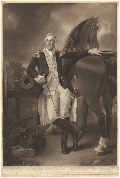 George Washington von Valentine Green, after Thomas Stothard, after Charles Willson Peale