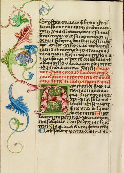 Geschmücktes Initial A von Valentine Noh