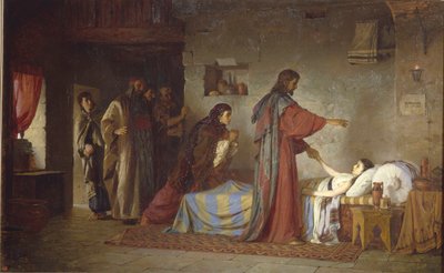 Auferweckung der Tochter des Jairus, 1871 von Vasilij Dmitrievich Polenov