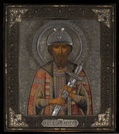 Heiliger Wsewolod Mstislawitsch, Fürst von Pskow von Vasily Pavlovich Guryanov