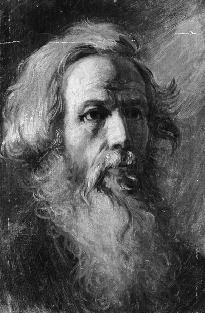 Kopf eines Mannes, möglicherweise ca. 1870-1882 von Vasily Perov