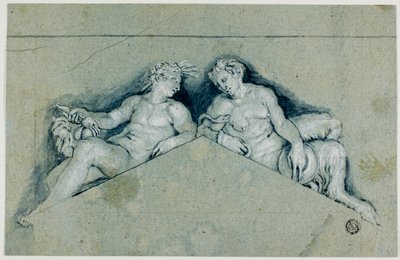 Über der Tür mit allegorischer männlicher Figur von Veronese