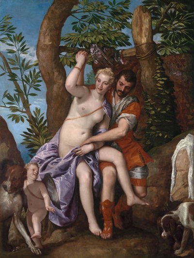 Venus und Adonis, 1570er Jahre von Veronese