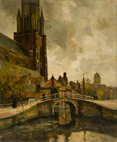 Kirche in Delft von Victor Olivier Gilsoul
