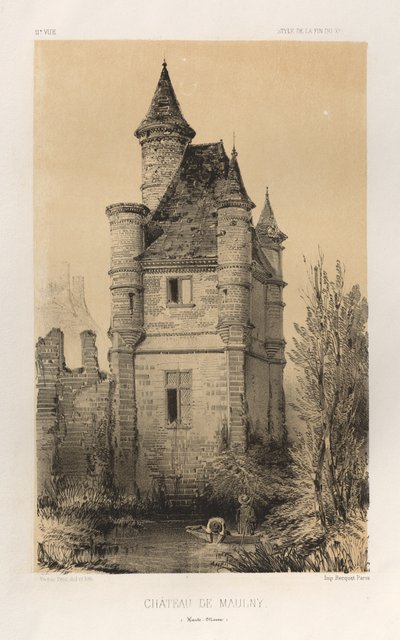 P11, Schloss De Maulny Haute-Marne, 1860 von Victor Petit