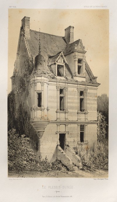 ...Pl. 79, Le Plessis-Dumée Yonne, 1860 von Victor Petit