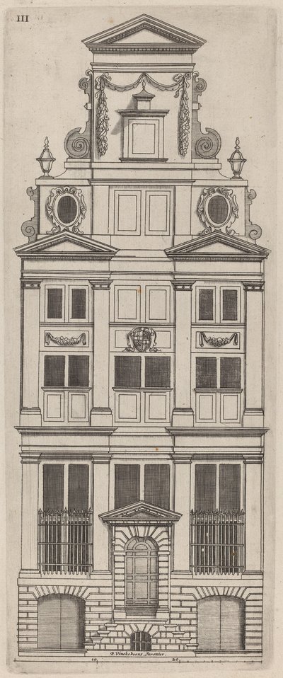 Niederländische Fassadenansicht: pl. 3 von Vignola