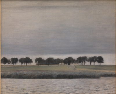 Vorstudie zu "Solregen. Gentofte See" von Vilhelm Hammershøi