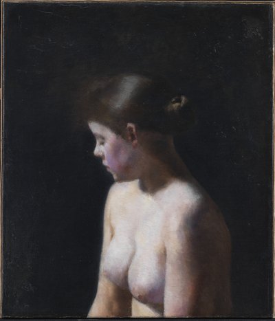 Weibliches Aktmodell von Vilhelm Hammershøi