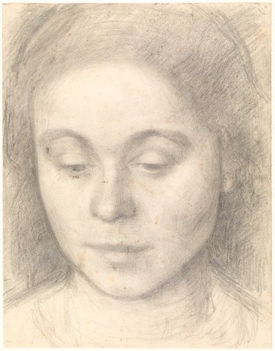 Porträt von Ida, der Frau des Künstlers von Vilhelm Hammershøi