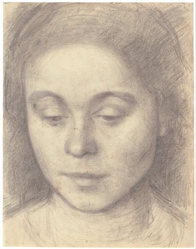 Porträt von Ida, der Frau des Künstlers von Vilhelm Hammershøi