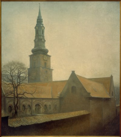 Petri Kirche von Vilhelm Hammershoi