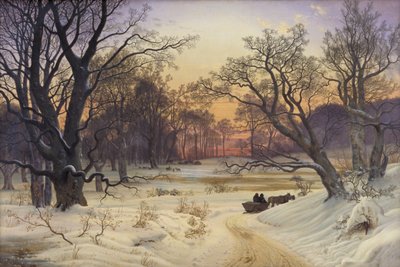 Winternacht im Wald von Vilhelm Kyhn