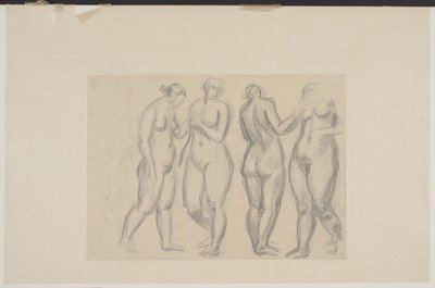 Vier stehende weibliche Modelle von Vilhelm Lundstrøm