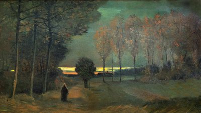 Herbstlandschaft am Abend, 1884 von Vincent van Gogh