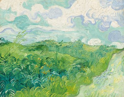 Grüne Weizenfelder, Auvers, 1890 von Vincent van Gogh