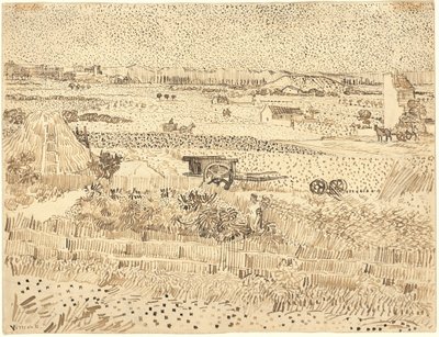 Ernte - Die Ebene von La Crau von Vincent van Gogh