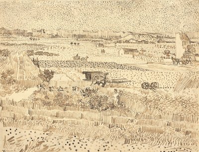 Ernte - Die Ebene von La Crau, 1888 von Vincent van Gogh