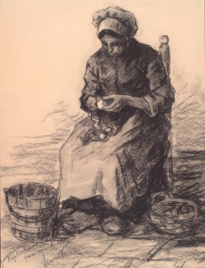 Kartoffelschälerin von Vincent van Gogh